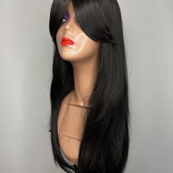 peruka długa czarna , syntetyczna peruka, peruken synthethic, długie włosy